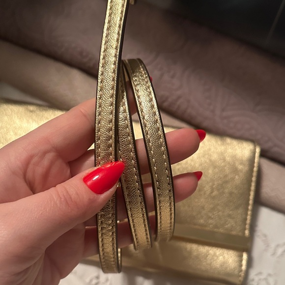Michael Kors Metallic Gold Clutch - Picture 5 of 9